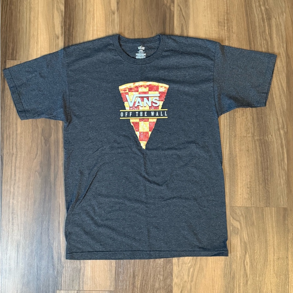 Vans Gray Graphic Short Sleeve Tee Size Large